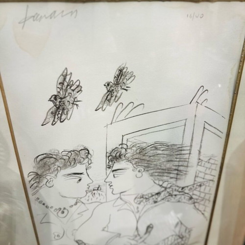 Fasianos Silk Screen Printing like new, signed limited edition