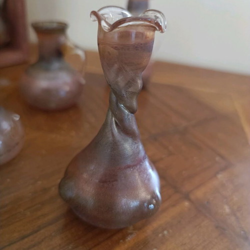 Collectible set of ancient glass vessel replicas like new