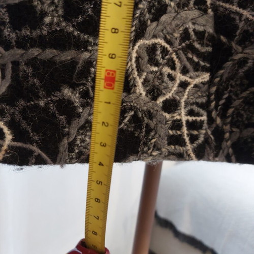 Sandro Ferrone Italian Wool Coat like new, size S, black bouclé texture