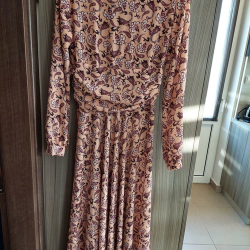 Diamond creations dress used, maxi with burrow pattern, size S