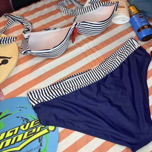 Ριγέ μπικίνι Navy Style σαν καινούργιο, σετ 2 τεμαχίων