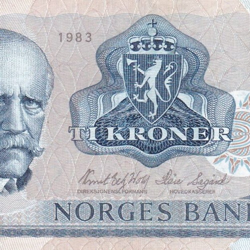 Norwegian banknote used
