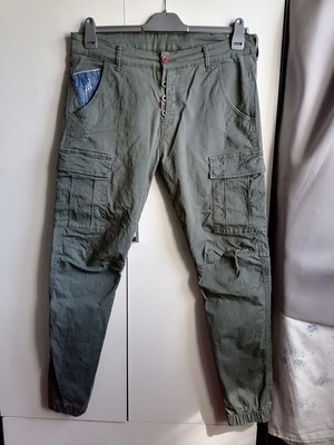 Cover Jeans Premium Denim Cargo Jogger Pants size W34L36 like new