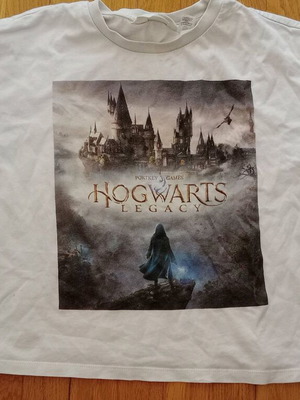 Hogwarts Legacy T-shirt girl 10 years used, size 146 cm