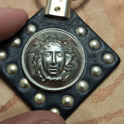 Gianni Versace keychain used with silver Medusa