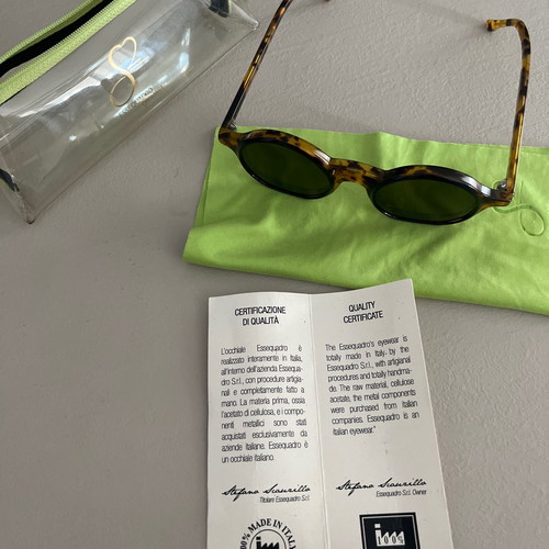 Essequadro Eyewear handmade sunglasses used, brown