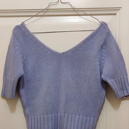 Zara knitted blouse medium purple like new