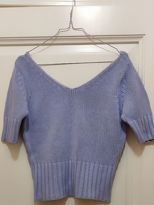 Zara knitted blouse medium purple like new