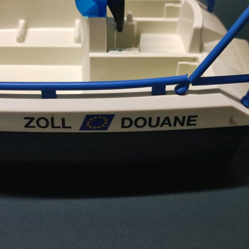 Playmobil 4471 customs boat used