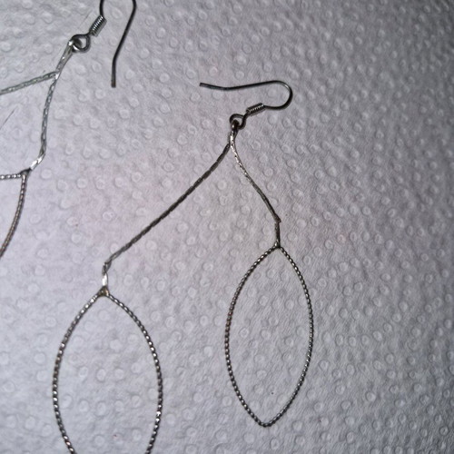 Fo dangling earrings used, silver