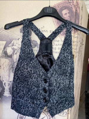 Amisu vest like new, black, size S