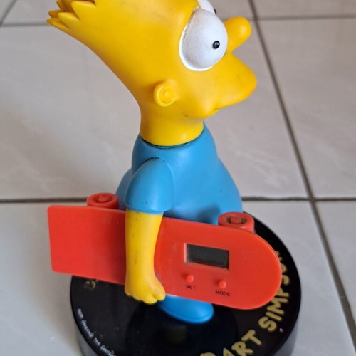Wesco Bart Simpson Alarm Clock like new, digital table clock