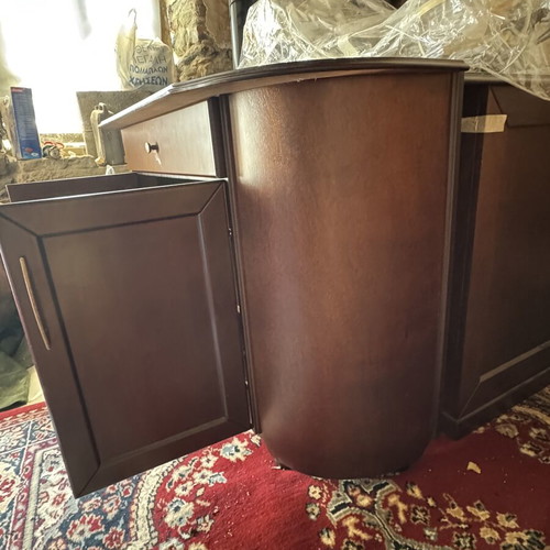 Wooden buffet console semi-circular design like new