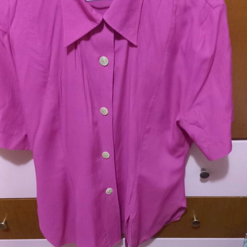 Women's shirt used, size S, pink-purple