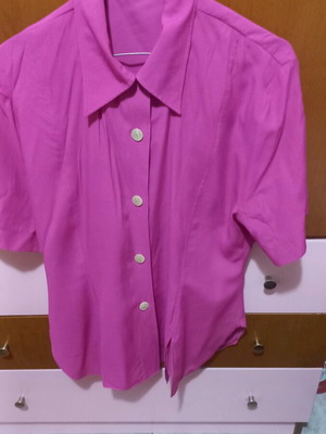 Women's shirt used, size S, pink-purple