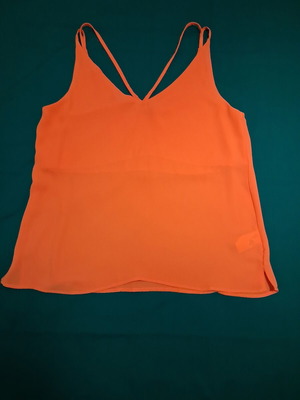 Women's top with thin straps coral like new