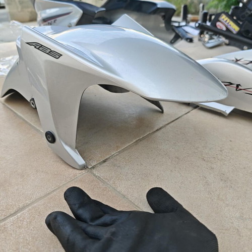 Fazer S2 ABS 600 front mudguard fairing silver 4S82151100P0