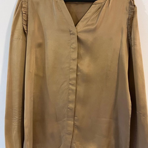 Maje silk shirt, beige