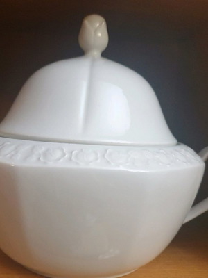 Porcelain soup tureens used, pack of 2, vintage, German origin
