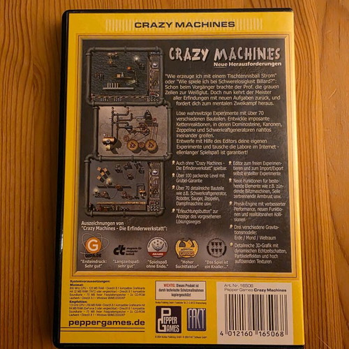 Crazy Machines Neue Herausforderungen PC puzzle game used, German edition