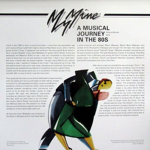 My Mine Hypnotic Tango vinyl record new, electronic