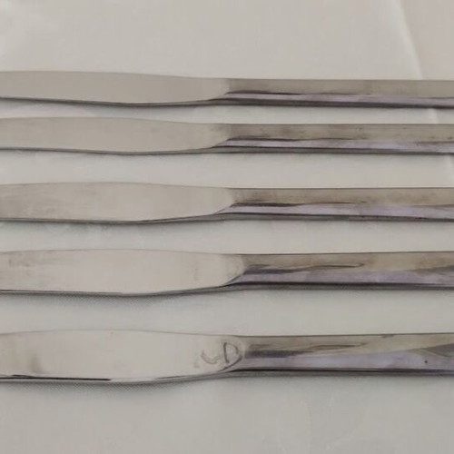 Medical Corps Officer Knives used, set of 5, stainless steel