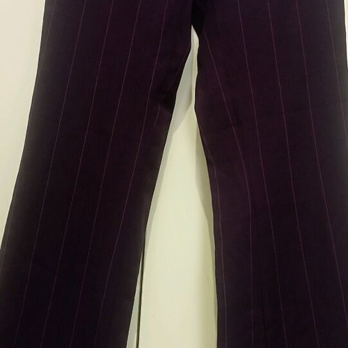 Tally Weijl fabric pants brown with pink stripe like new, size S
