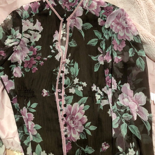 Cortefiel evening blouse with transparency like new