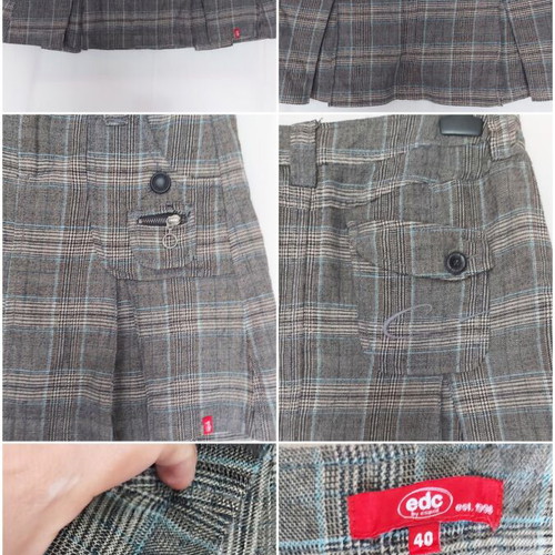 Esprit EDC Short Skirt like new, plaid, sizes L XL