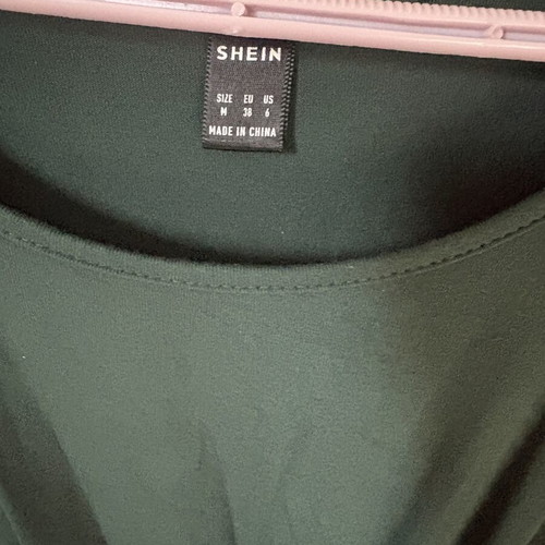 Shein dress medium green like new