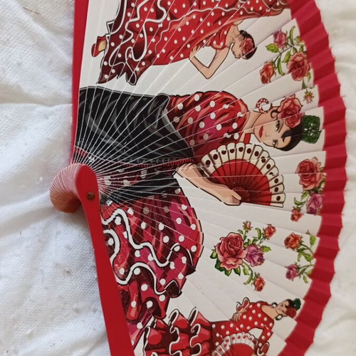 Spanish Abanico Fan from Madrid Flamenco, like new