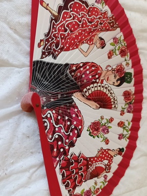 Spanish Abanico Fan from Madrid Flamenco, like new