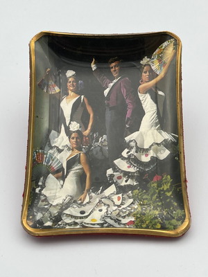Vintage Flamenco Souvenir Trinket Tray from Malaga, 1970