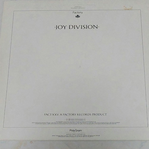 Joy Division Closer LP like new, 1992 edition, rock