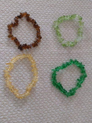 Bracelets like new, set of 4, multicolor