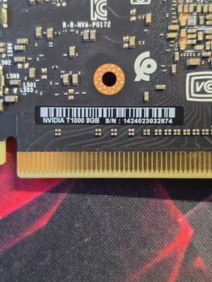 Nvidia T1000 8GB κάρτα γραφικών σαν καινούργιο