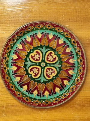 Bronze decorative plate φ17