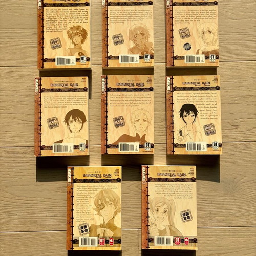 Manga Immortal Rain volumes 1-8 like new, English