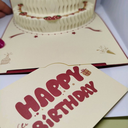 3D birthday card new with envelope