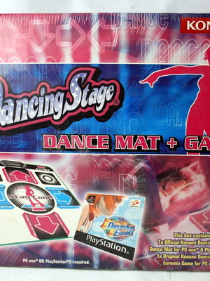 Sony PlayStation 1 Dancing Stage Dance Mat with Konami 2003 PAL game sealed new
