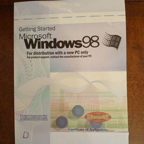 Getting Started Microsoft Windows98 book new