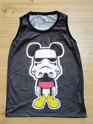 Mickey Stormtrooper sleeveless mesh tank top size S new