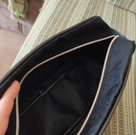 Rico black toiletry bag with waterproof lining
