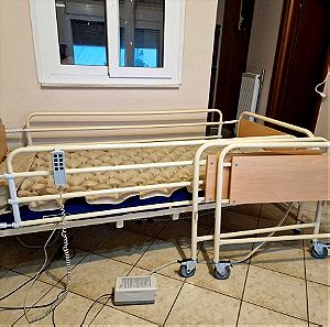 Νοσοκομειακό ηλεκτρικό κρεβάτι με αερόστρωμα κατακλίσεων κυψελωτό με αντλία