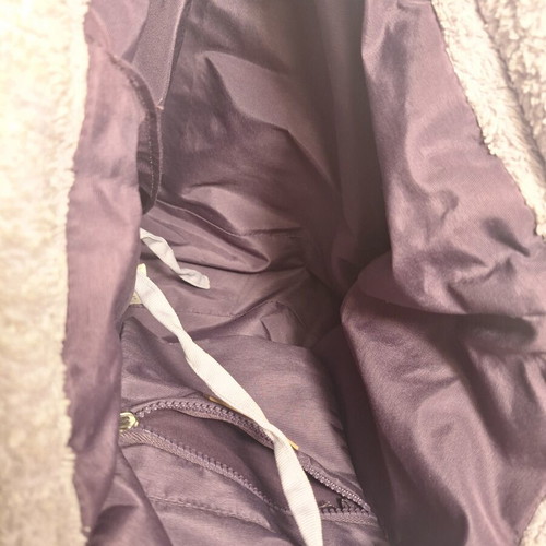Zara shopper bag shoulder purple like new with interior stain