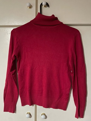Turtleneck sweater used, red, size S/M