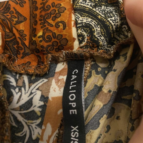 Calliope Patchwork Wide Leg Palazzo Pants XS–M like new