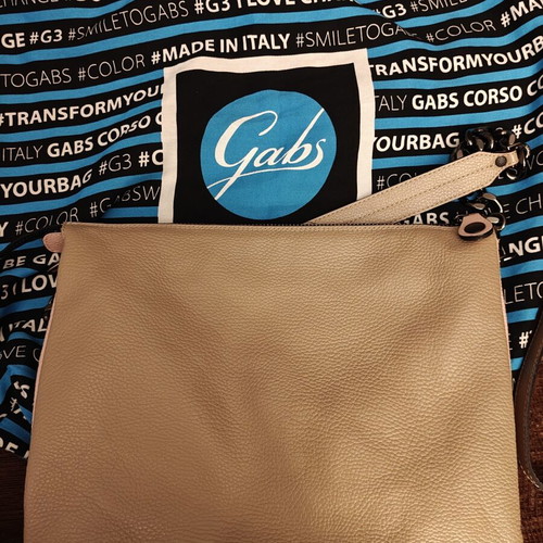 Gabs shoulder bag like new, beige leather with dust bag