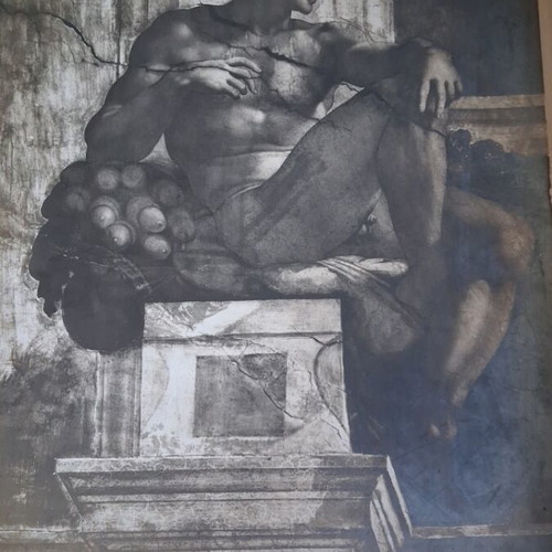 Vatican Museum Photo 1920 Cappella Sistina Michelangelo like new 28x38 cm