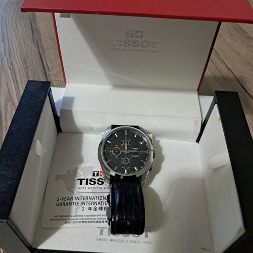Tissot Chronograph Automatic wristwatch used for parts, black